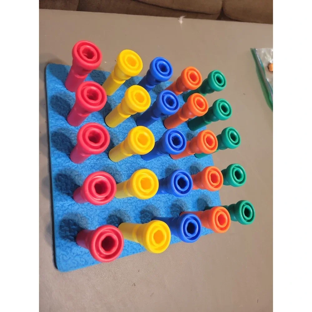 Lauri Tall-Stackers Pegs Building Set Montessori Home School Teaching